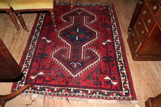 Oriental red ground rug